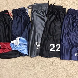 5 pair of boys athletic shorts size 8